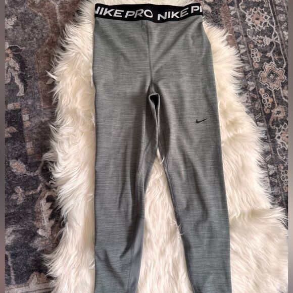 WOMEN'S NIKE PRO 365 HIGH RISE 7/8 LEGGINGS GRAY Sz S - Picture 4 of 7